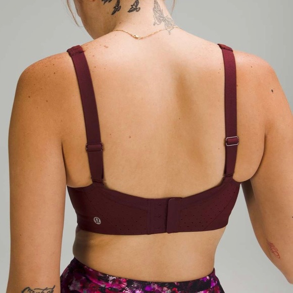 Lululemon Run Times Bra in Red Merlot - Picture 2 of 6